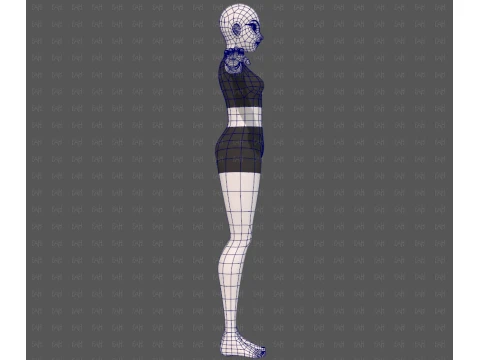 Base mesh woman 29 3D Model