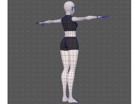Base mesh woman 29 3D Model
