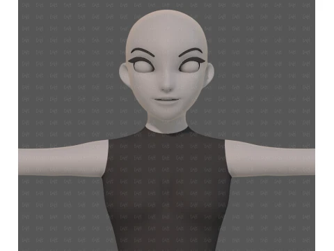 Base mesh woman 29 3D Model