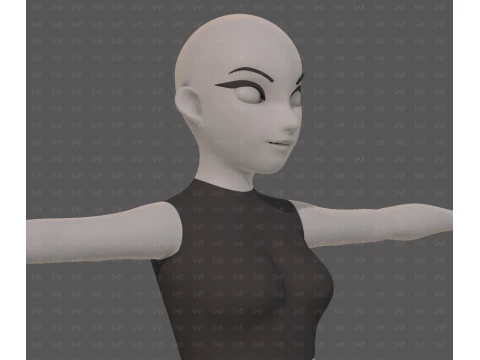 Base mesh woman 29 3D Model