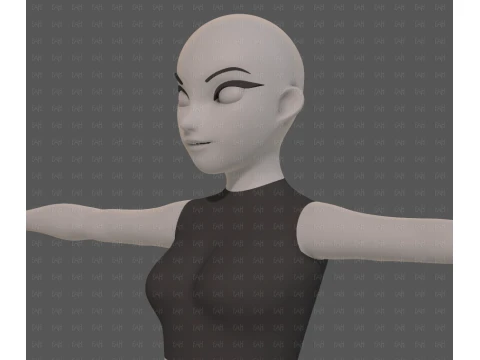Base mesh woman 29 3D Model