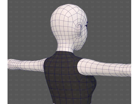 Base mesh woman 29 3D Model