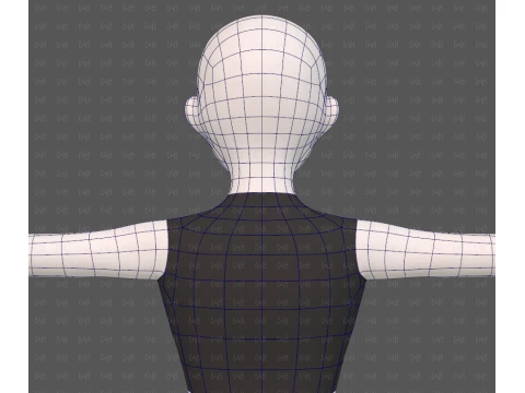 Base mesh woman 29 3D Model