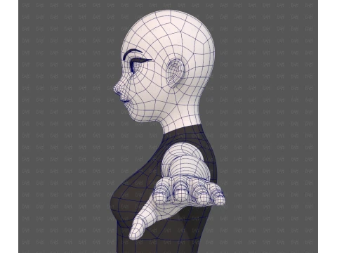 Base mesh woman 29 3D Model