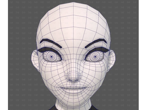 Base mesh woman 29 3D Model