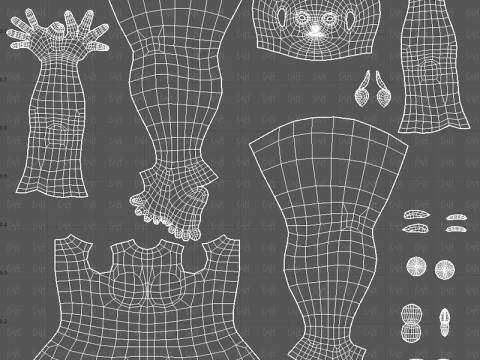 Base mesh woman 29 3D Model