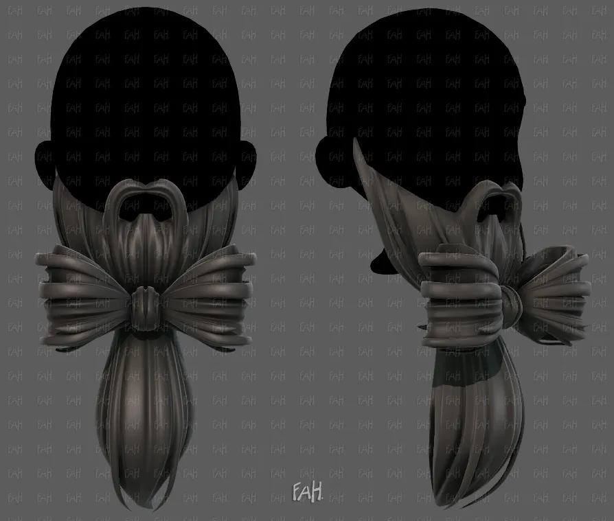 Beard V80 3D Model .c4d .max .obj .3ds .fbx .stl .blend 