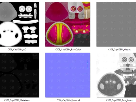 Cap V108 3D Model