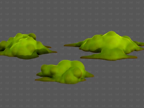 Trees Cartoon V76 3D Model