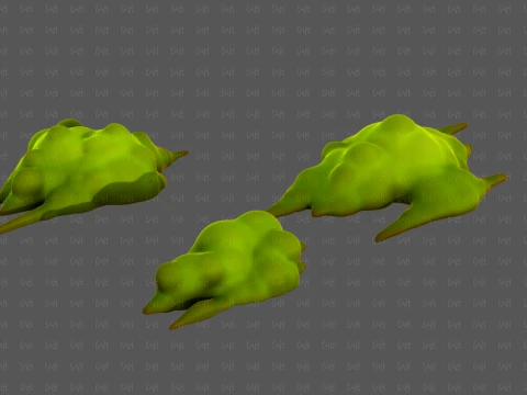 Trees Cartoon V76 3D Model