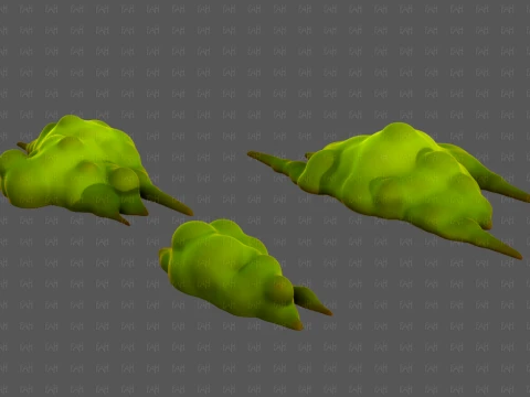 Trees Cartoon V76 3D Model