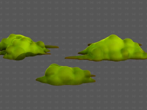 Trees Cartoon V76 3D Model