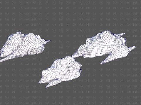 Trees Cartoon V76 3D Model