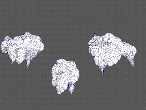 Trees Cartoon V76 3D Model