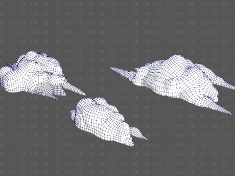 Trees Cartoon V76 3D Model
