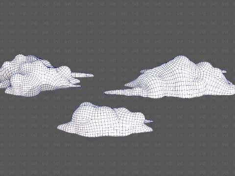 Trees Cartoon V76 3D Model
