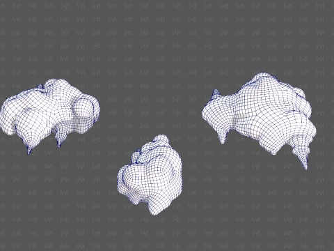 Trees Cartoon V76 3D Model