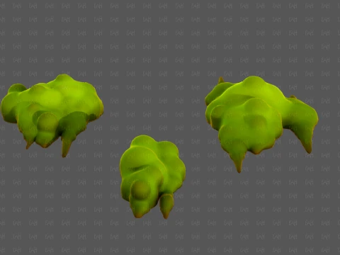 Trees Cartoon V76 3D Model