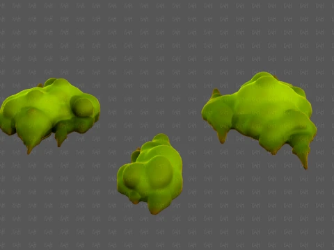 Trees Cartoon V76 3D Model