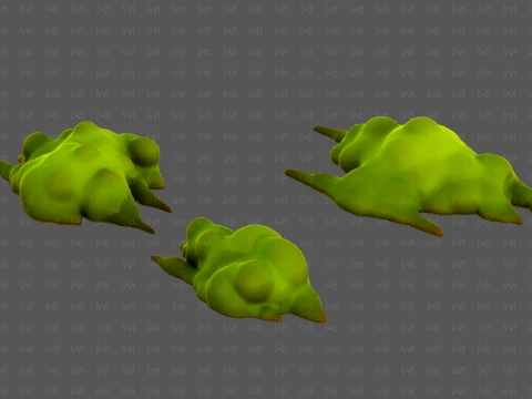 Trees Cartoon V76 3D Model