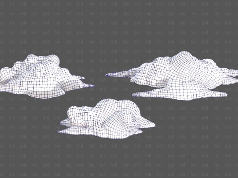 Trees Cartoon V76 3D Model
