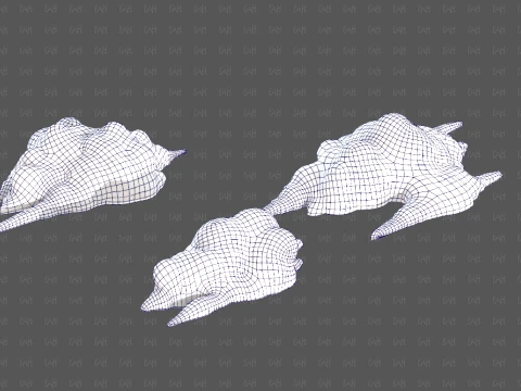 Trees Cartoon V76 3D Model