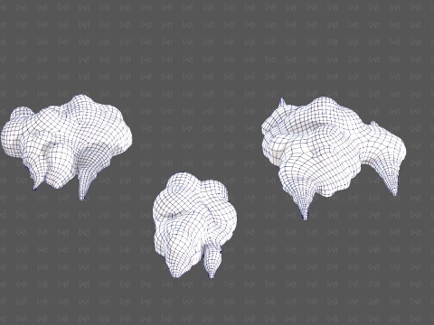 Trees Cartoon V76 3D Model