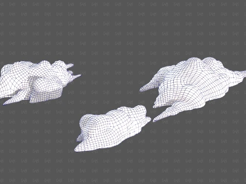 Trees Cartoon V76 3D Model