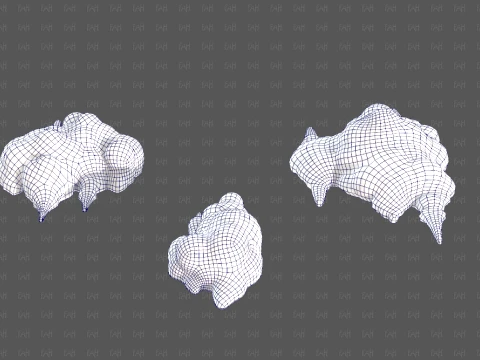 Trees Cartoon V76 3D Model
