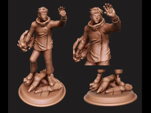 jujutsu kaisen-yuji itadori 3D-print 3D printmodel