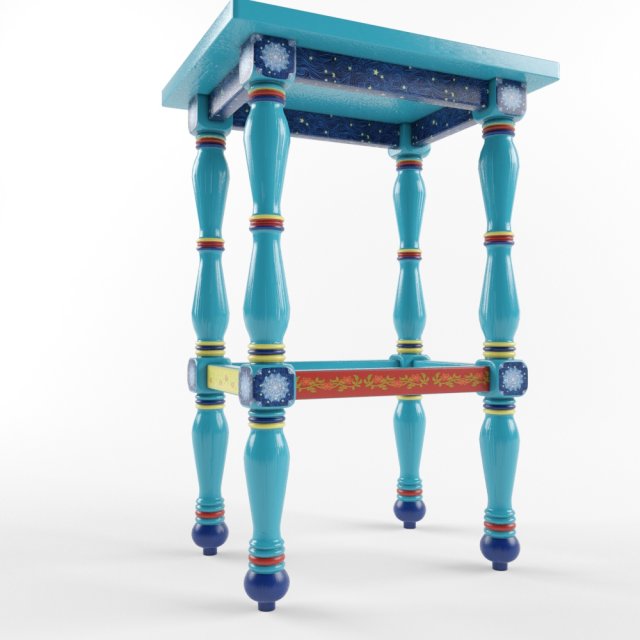 side table 3D Model .c4d .max .obj .3ds .fbx .stl .blend