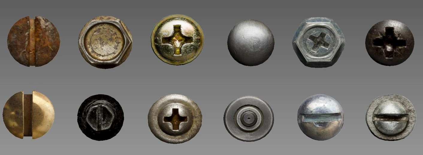 nails and bolts 3D Model .c4d .max .obj .3ds .fbx .stl .blend 