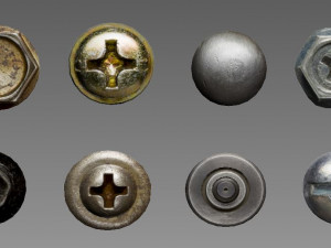 nails and bolts 3D 모델