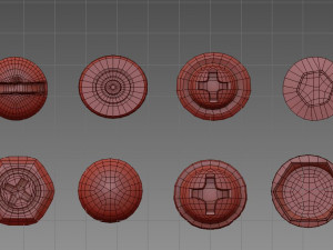 nails and bolts 3Dモデル