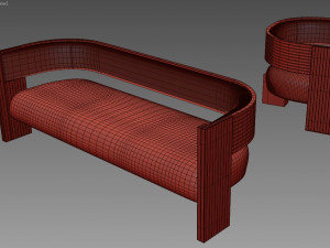 the kanan lounge chair 3D 模型