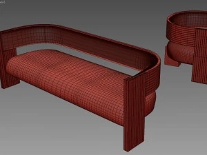 the kanan lounge chair 3D Model