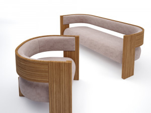 the kanan lounge chair 3D 模型