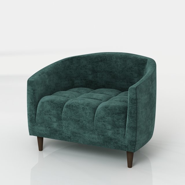 the carla armchair 3D Model .c4d .max .obj .3ds .fbx .stl .blend 
