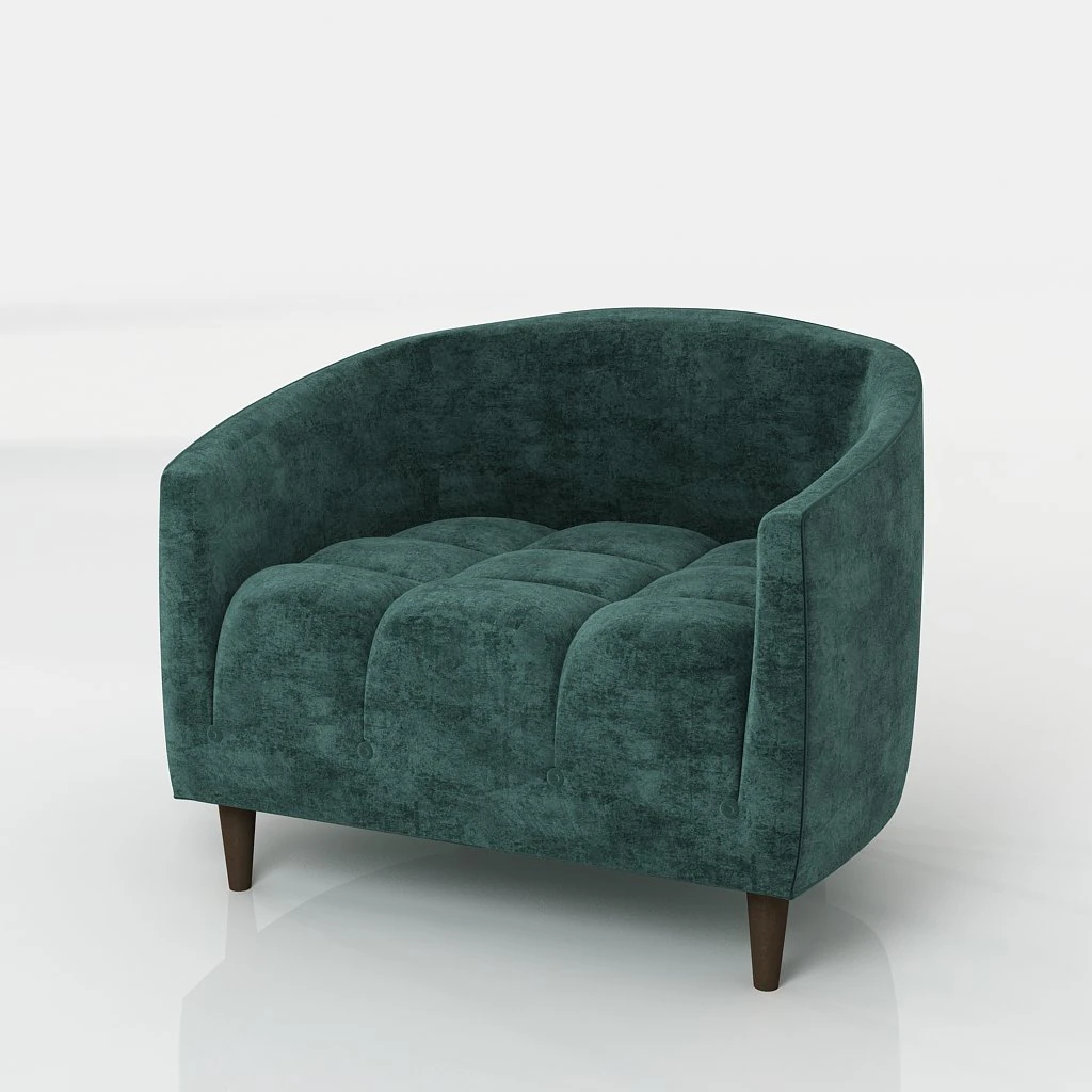 the carla armchair 3D Model .c4d .max .obj .3ds .fbx .stl .blend 