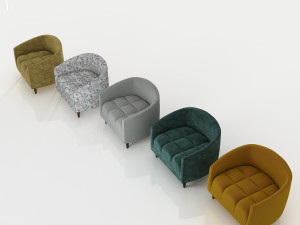 the carla armchair 3D Model