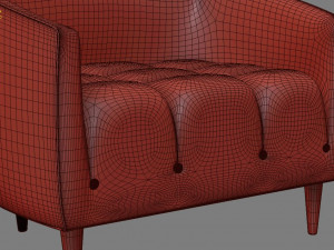 the carla armchair 3D Model