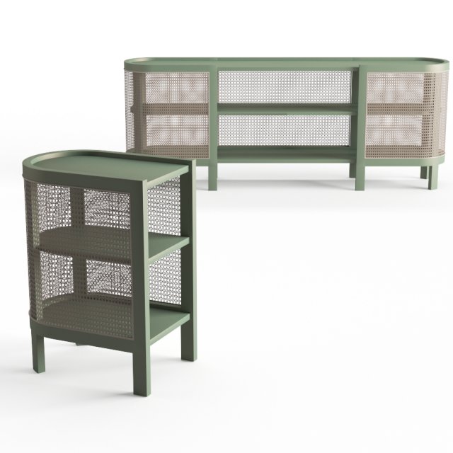 cane nightstand cactus Modèle 3D .c4d .max .obj .3ds .fbx .stl .blend 
