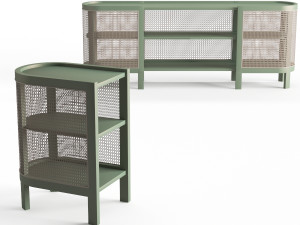 cane nightstand cactus 3D 모델