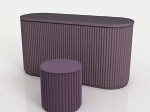 10 models memphis style furniture 3D Model