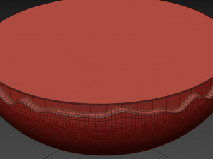white gold table 3D Model