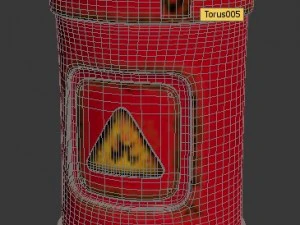 subdiv balon gas Model 3D