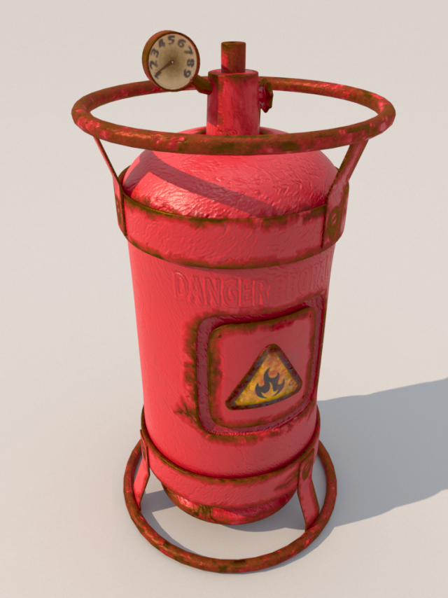 gas ballon subdiv Model 3D .c4d .max .obj .3ds .fbx .stl .blend 