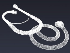 stethoscope Model 3D