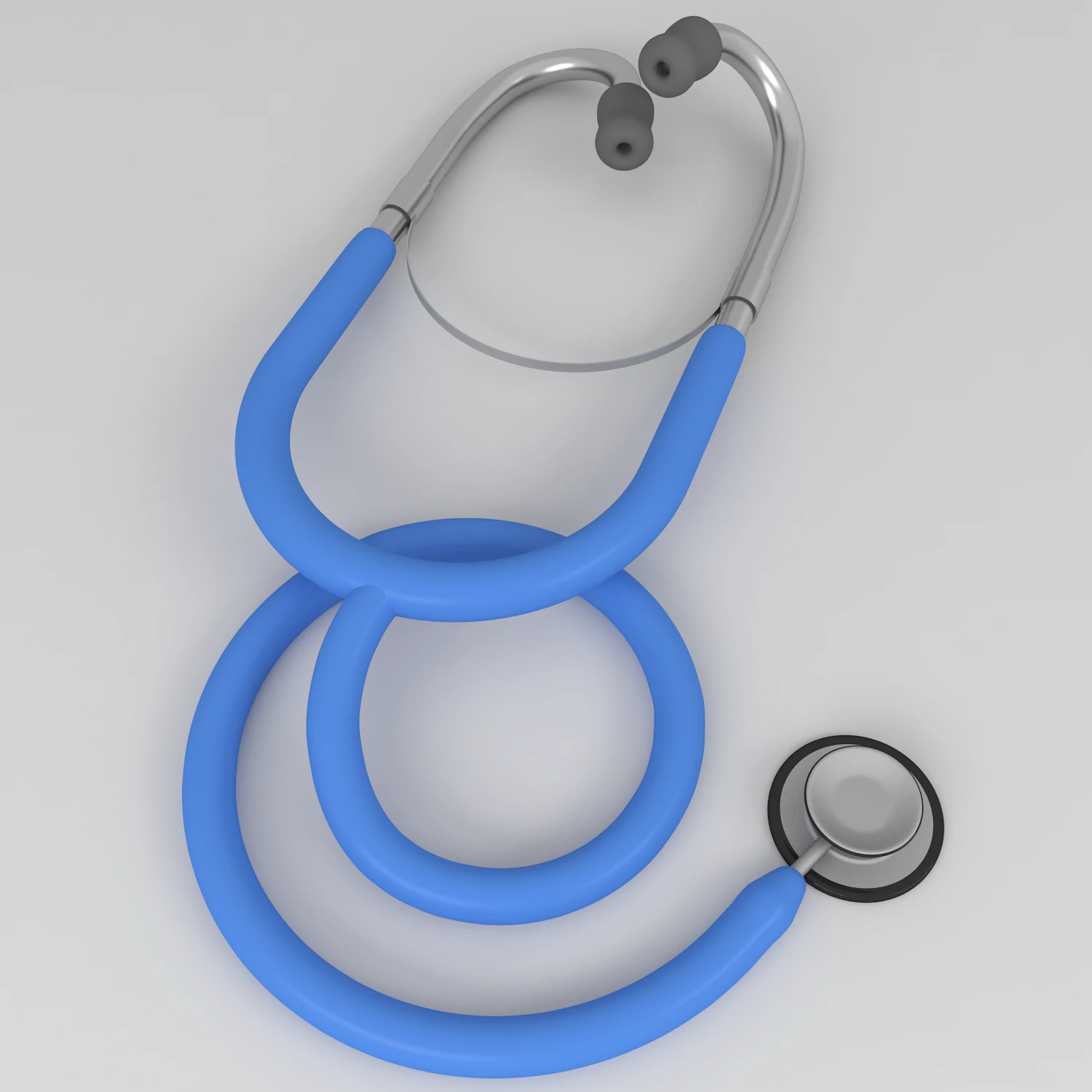 stethoscope 3D Model .c4d .max .obj .3ds .fbx .stl .blend 