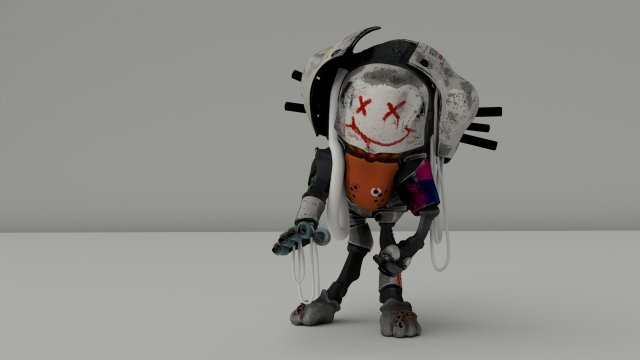 robobean - realistic 3d robot model Modelo 3D .c4d .max .obj .3ds .fbx .stl .blend 